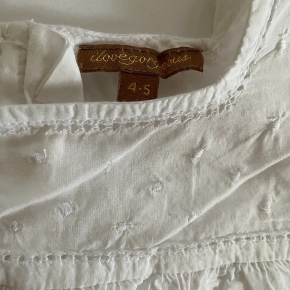 I Love Gorgeous | Shirts & Tops | Nwot Girls Sleeveless Swiss Dot ...